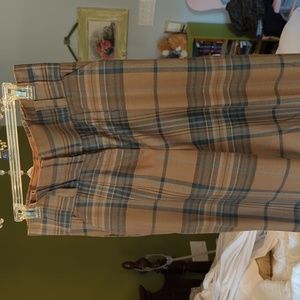 New York and Co plaid wide leg pants